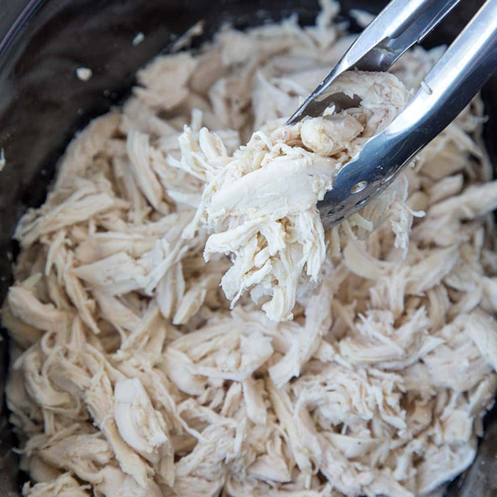Easy Crockpot Shredded Chicken (Slow Cooker)