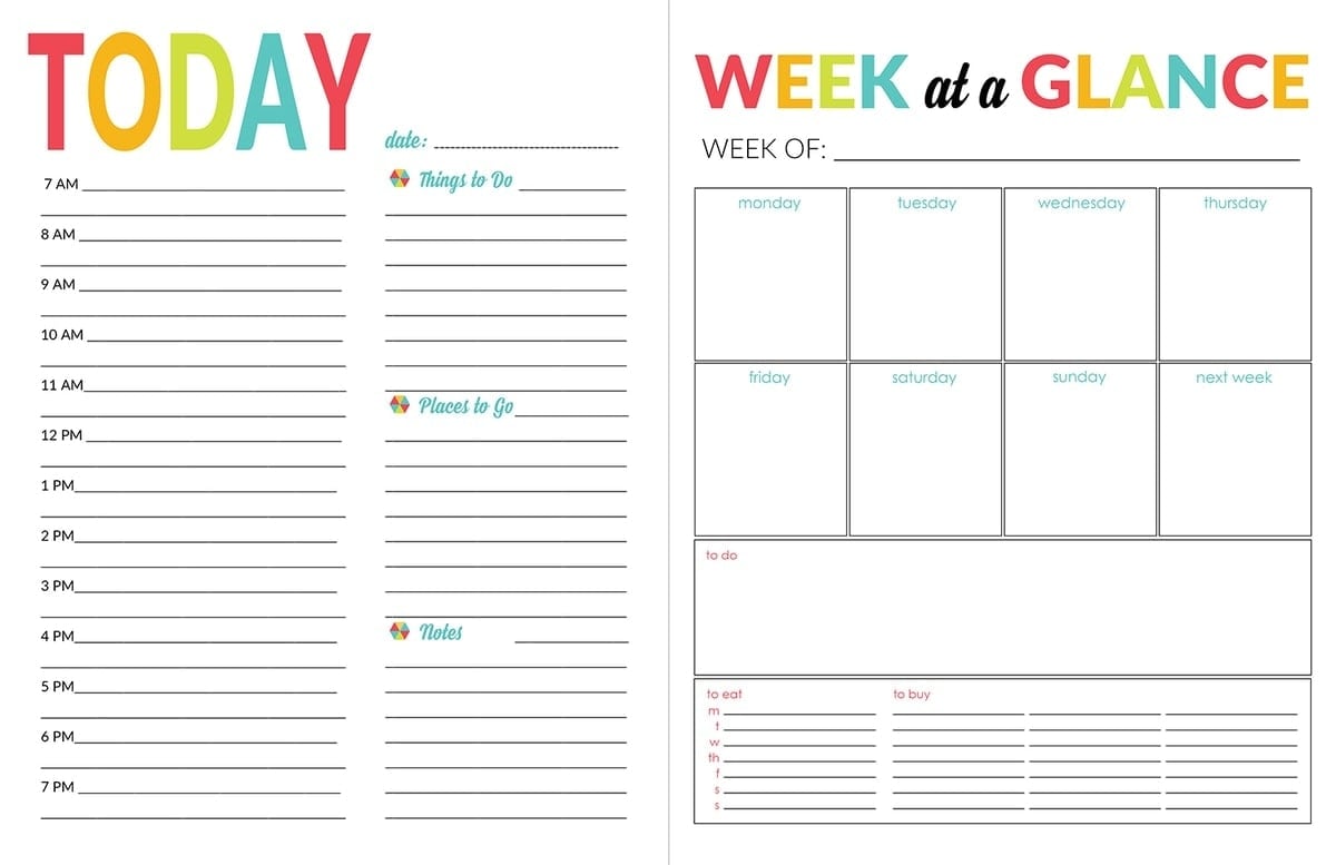 School Year Organizer & Planner Printable Pack