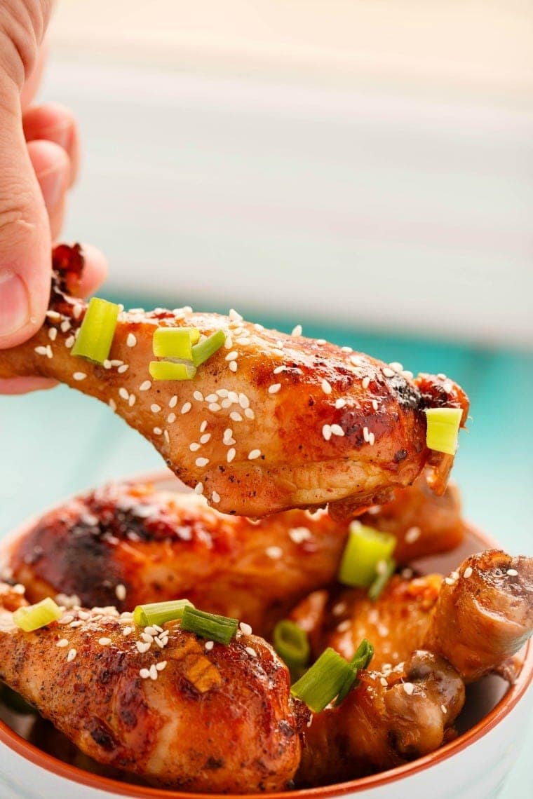 Asian Chicken Drumsticks in the Slow Cooker are great as an appetizer or for a busy weeknight dinner.