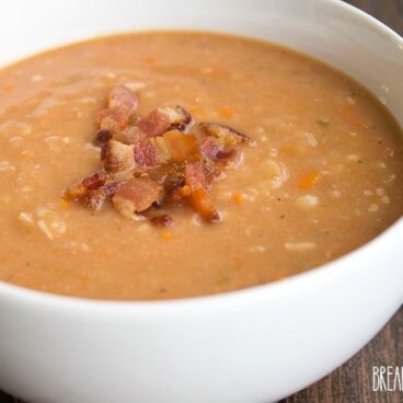 This Bacon and Bean Soup is sure to make it into your fall recipe arsenal. Easy to make and full of flavor, this recipe is always a crowd pleaser!