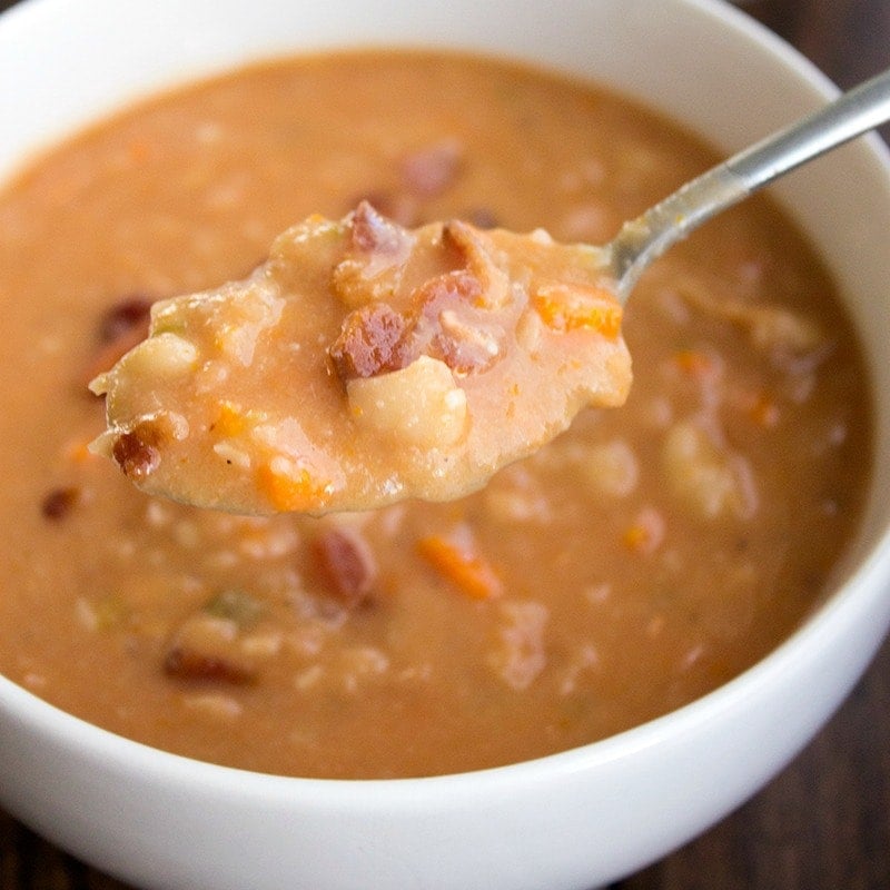 Bacon and Bean Soup - Yellow Bliss Road