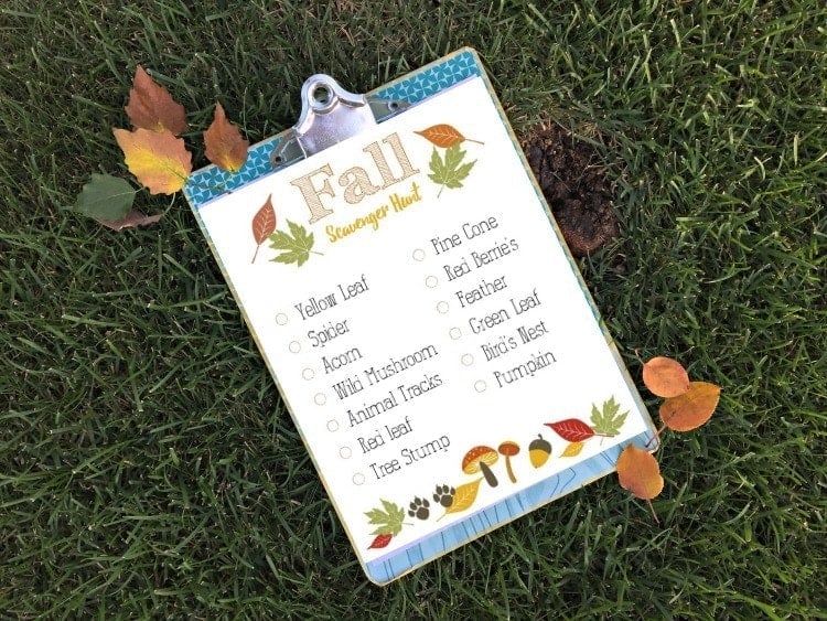 Fall Scavenger Hunt Printable