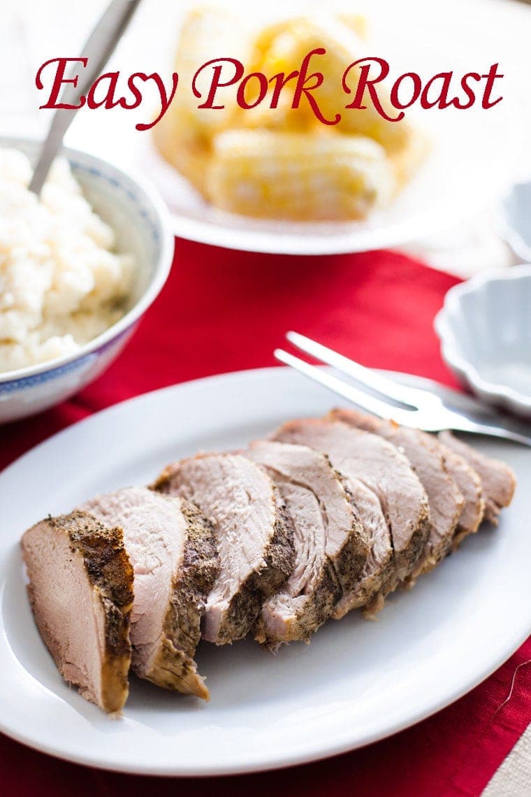 This Easy Pork Roast can be made with your eyes shut! Just throw it in the crock pot and you have an amazing dinner that is perfect any time of the year!