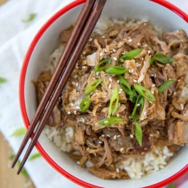 A bowl of Pork Teriyaki and rice