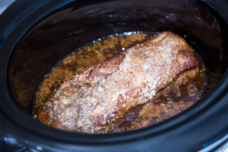 Slow Cooker Brown Sugar & Garlic Teriyaki Pork - Just a few ingredients make this crock pot meal a sure winner for your busy weeknight dinner. Just add rice and veggies for a complete meal!