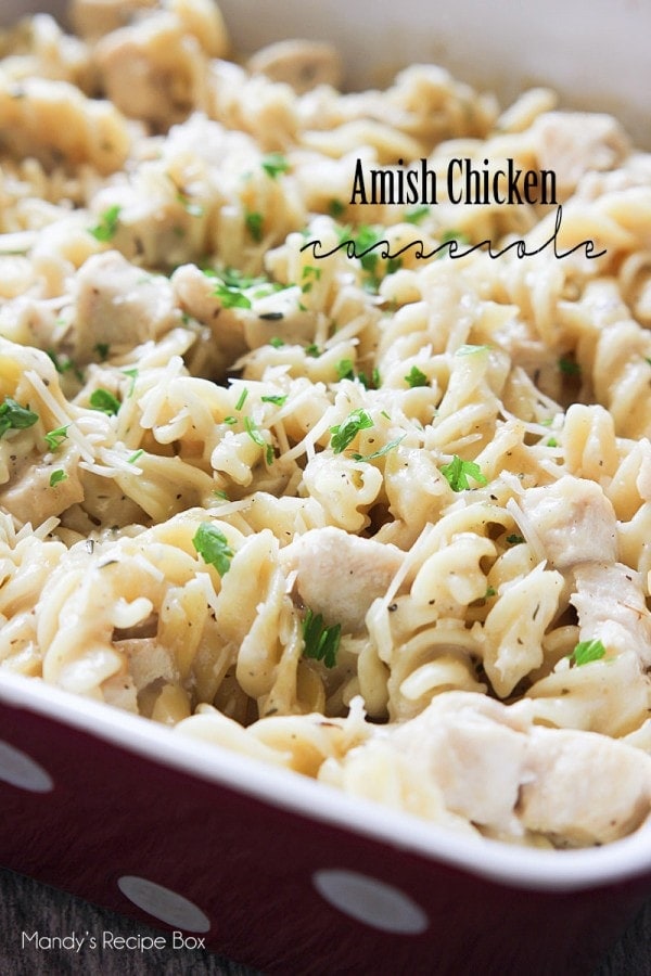 Amish Chicken Casserole - Part of 36 meals to make your weeknight dinners quick and easy!
