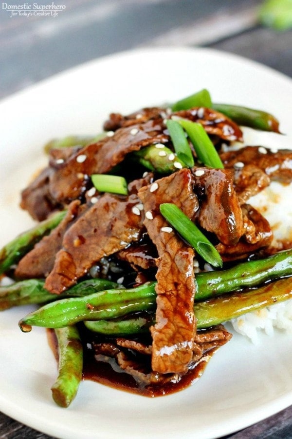 Chinese Beef & Green Beans - Part of 36 meals to make your weeknight dinners quick and easy!