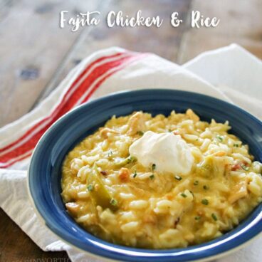 Social media image of Fajita Chicken and Rice