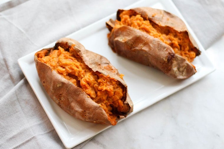 These Twice Baked Sweet Potatoes are full of fall flavors and make for a great side dish for Thanksgiving or any time this fall!
