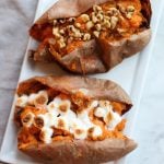 These Twice Baked Sweet Potatoes are full of fall flavors and make for a great side dish!