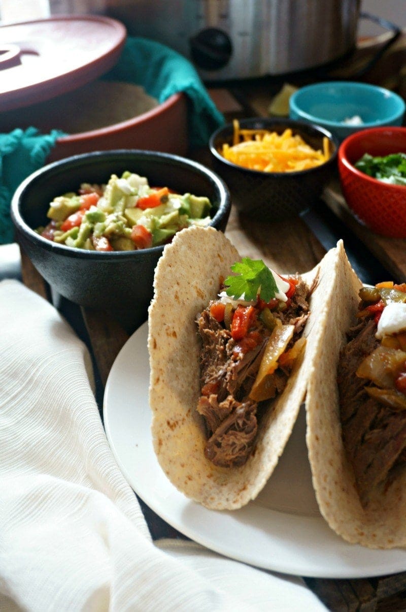 Slow Cooker Steak Fajitas - Part of 36 meals to make your weeknight dinners quick and easy!