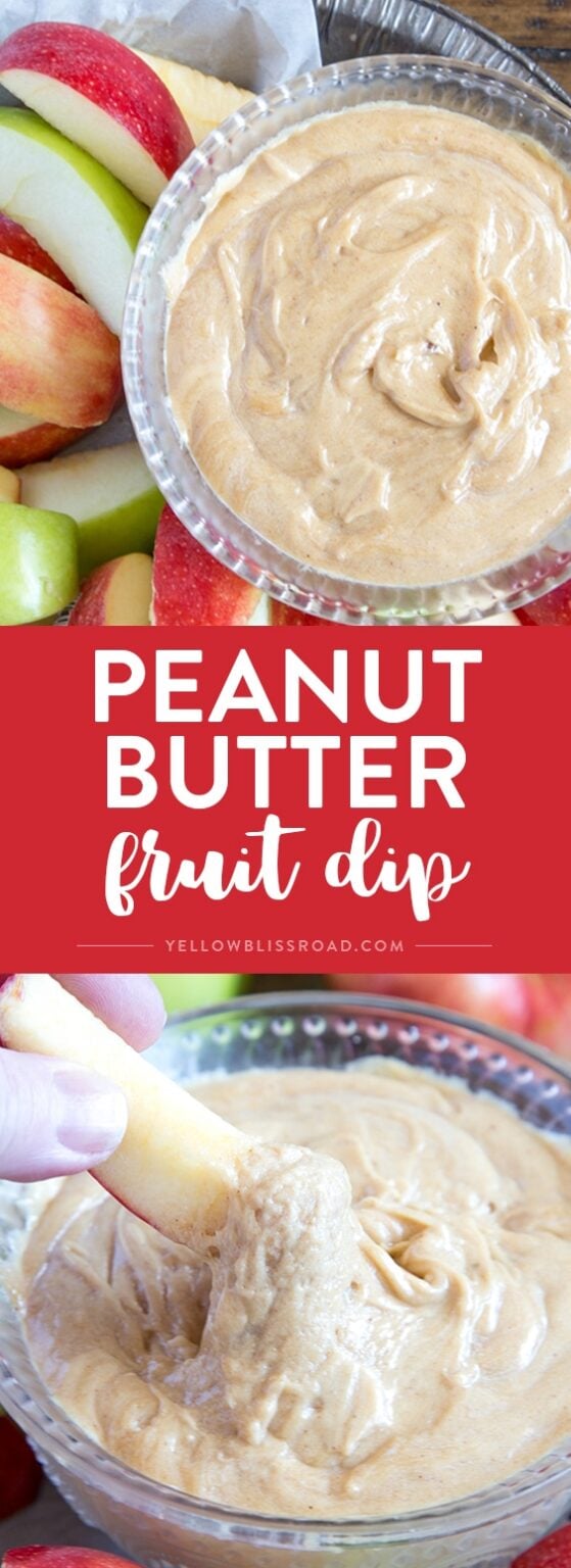 Peanut Butter Apple Dip Yellow Bliss Road