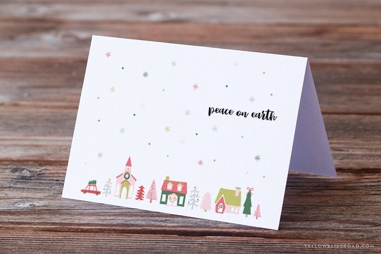 Free Printable Christmas Card Sign Yellowblissroad Com