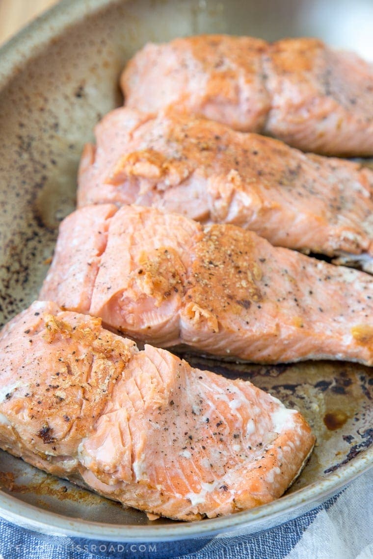 Pan Seared Salmon with Honey Dijon Butter - Yellow Bliss Road