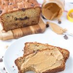 Peanut Butter Banana Bread - a protein packed and delicious snack! This take on classic banana bread will soon become your favorite quick bread recipe!