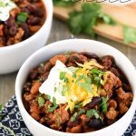 A bowl of chili