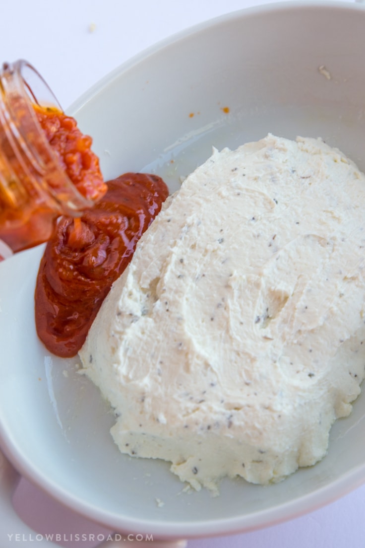 Goat Cheese & Marinara Dip Yellow Bliss Road