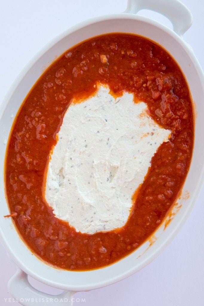 Goat Cheese & Marinara Dip Yellow Bliss Road