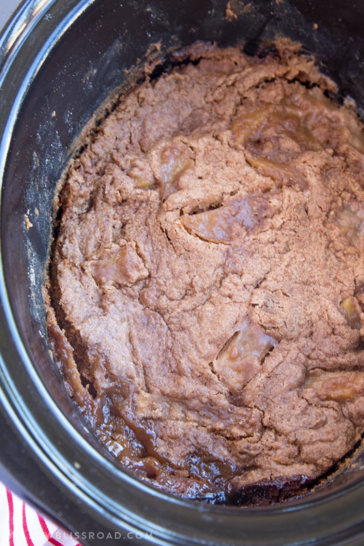 Slow Cooker Caramel Apple Spice Cake Yellow Bliss Road