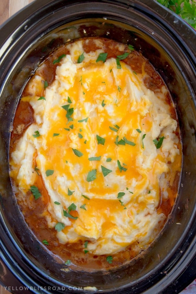 Slow Cooker Shepherd's Pie Yellow Bliss Road