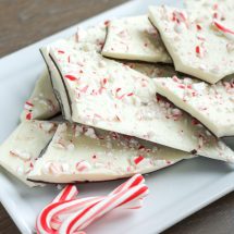 Peppermint Brittle- Quick, easy and delicious! Great for a holiday party, gift for your kids teachers or simply a tasty treat for you and the family