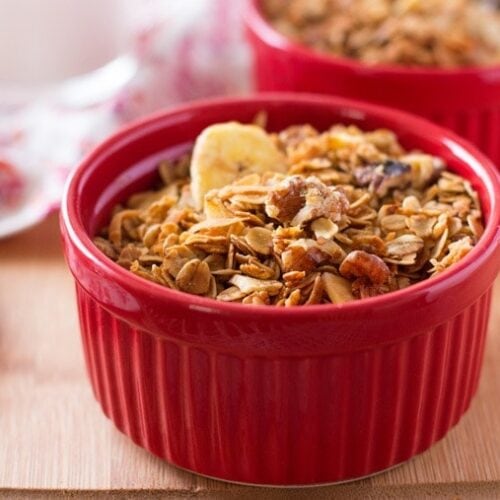 Banana Crunch Granola Yellow Bliss Road