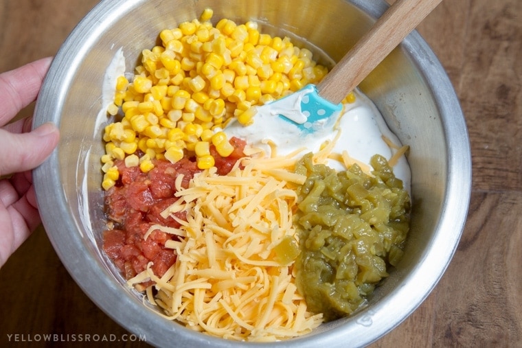 Cheesy Corn Ranch Dip - A delicious appetizer that's packed with flavor and perfect for game day!