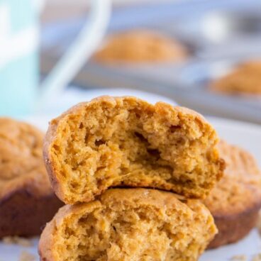 A close up of muffins