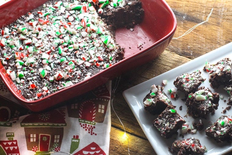 This Peppermint Fudge is so simple to throw together and will be the favorite of your parties!