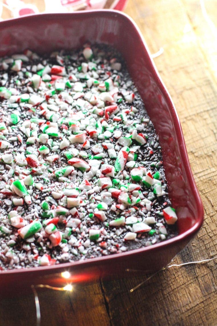 This Peppermint Fudge is so simple to throw together and will be the favorite of your parties!