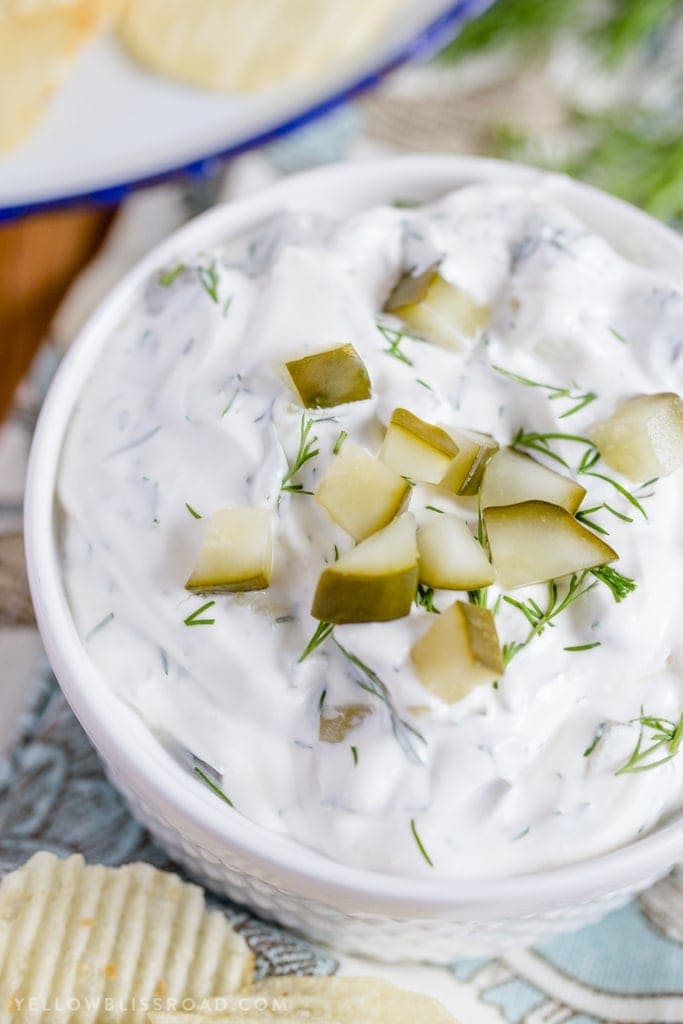 This Dill Pickle Dip has got everything you need to make this a totally crave-worthy appetizer! 