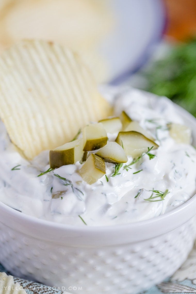 Dill Pickle Ranch Dip Yellow Bliss Road