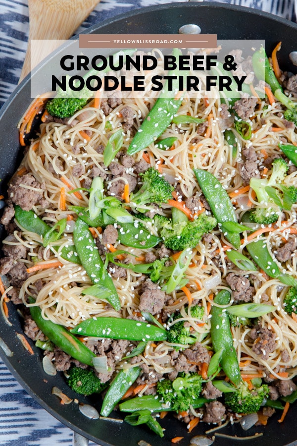 Social media image of Beef and Noodle Stir Fry