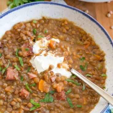 A bowl of Lentil Soup