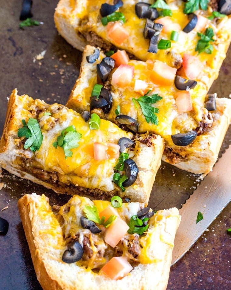 Taco Stuffed Bread - A quick and easy weeknight meal, stuffed with all your favorite things about Taco Night!