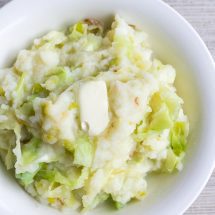 Colcannon is a traditional Irish recipe of mashed potatoes, cabbage & leeks that's perfect for celebrating St. Patrick's Day!