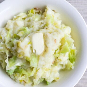 Colcannon is a traditional Irish recipe of mashed potatoes, cabbage & leeks that's perfect for celebrating St. Patrick's Day!