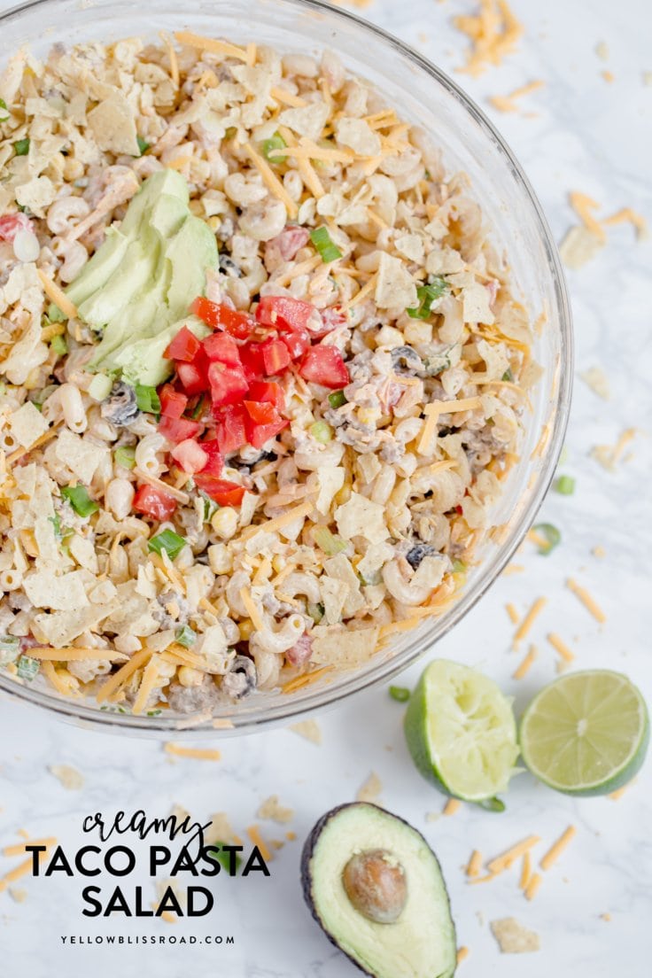 Creamy Taco Pasta Salad Spice Up Taco Tuesday!