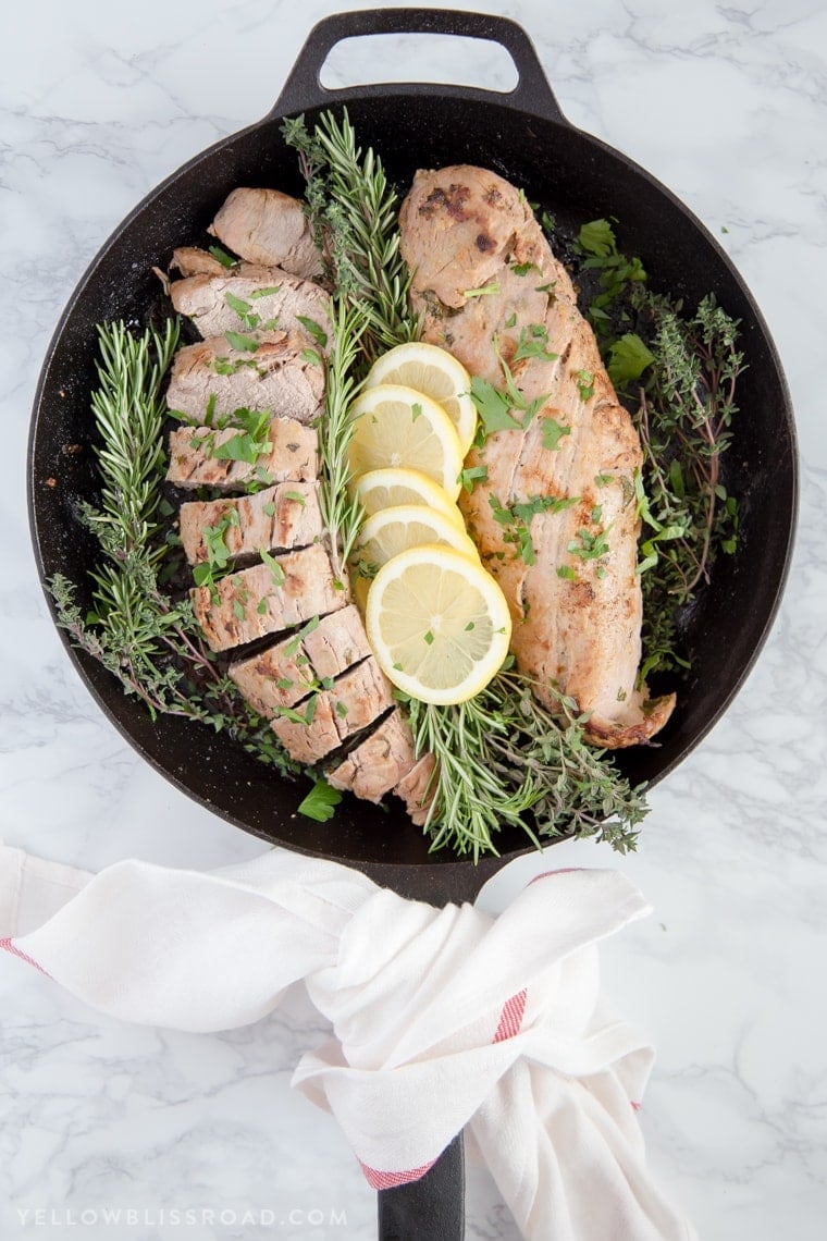 Lemon Herb Pork Tenderloin has a fresh and flavorful marinade and is an easy dinner to prepare any night of the week.