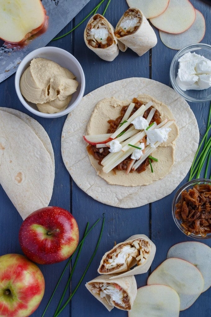 A bunch of wraps sitting on top of a table