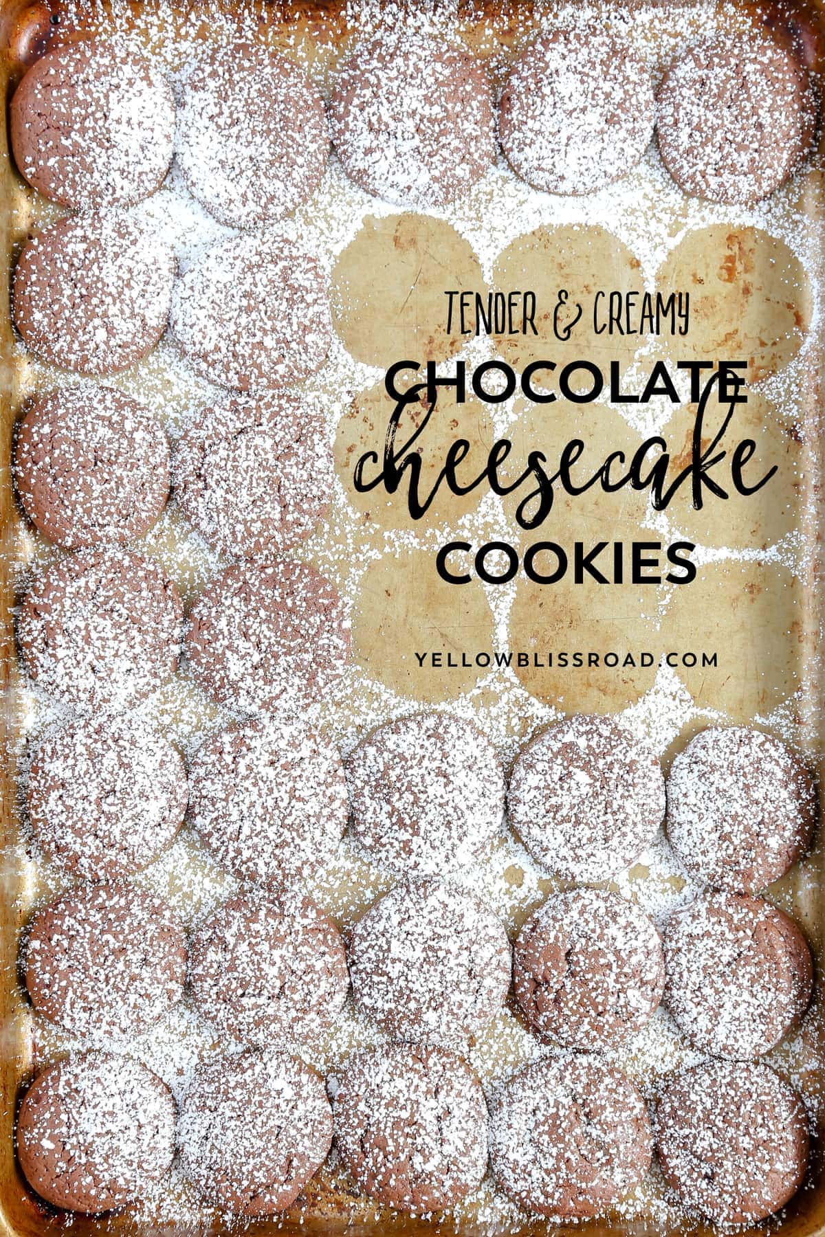 Your new favorite cookie! These Chocolate Cheesecake Cookies are super creamy and tender and melt in your mouth delicious!