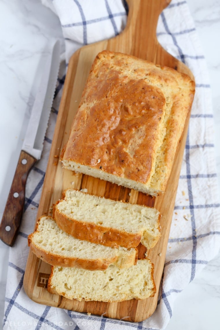 Garlic Parmesan & Herb Quick Bread {Yellow Bliss Road}