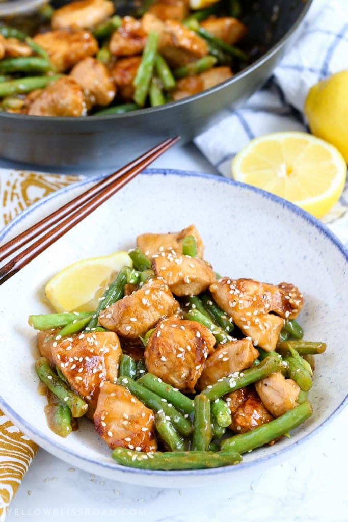 Honey Lemon Chicken and Green Beans a Fresh and Light Meal