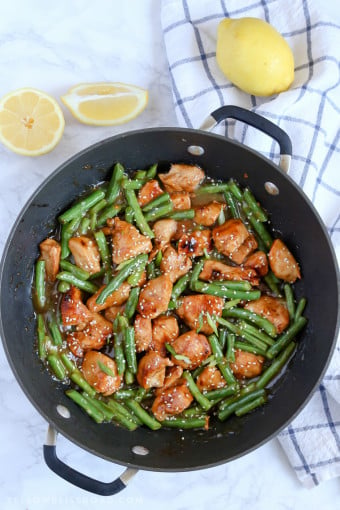 Honey Lemon Chicken and Green Beans