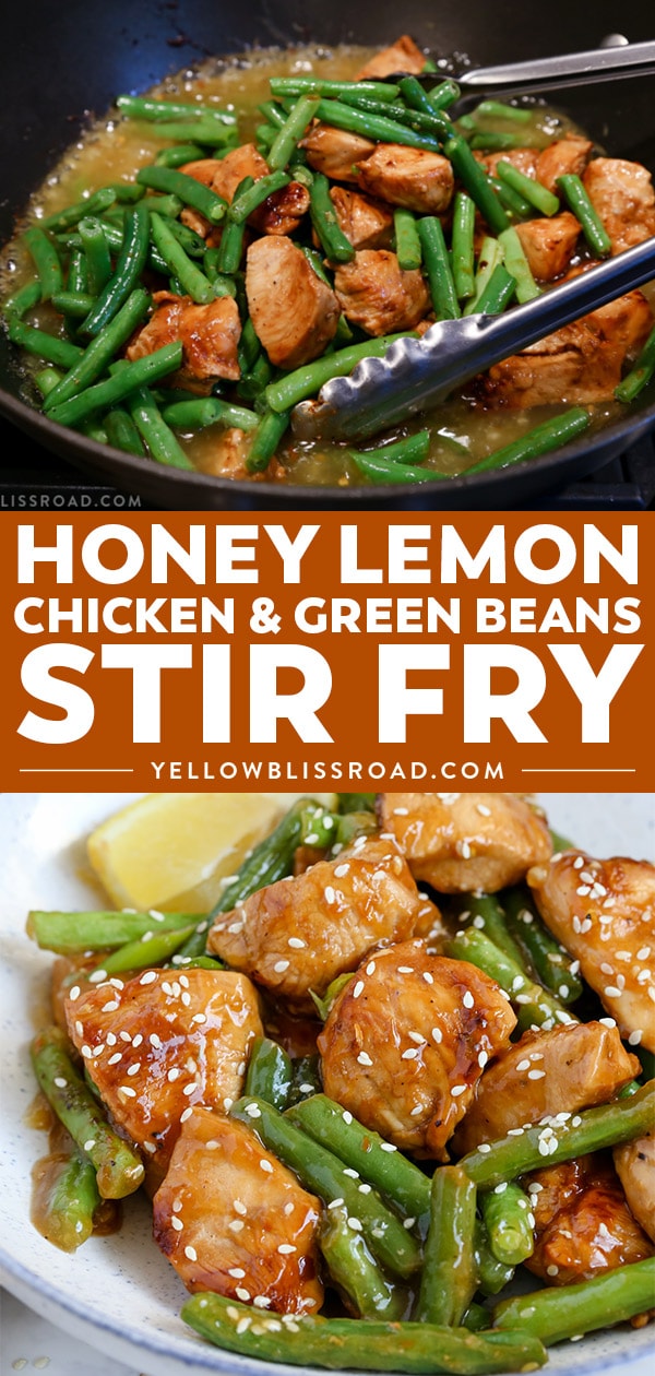 This Honey Lemon Chicken and Green Beans is a light and fresh meal with a ton of flavor. Dinner is on the table in just 20 minutes!