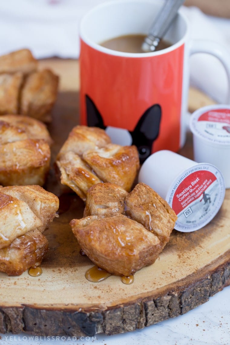 These Monkey Bread Muffins are a sweet breakfast treat that will go perfect with your morning coffee. Easy to make, and even easier to enjoy! #ad