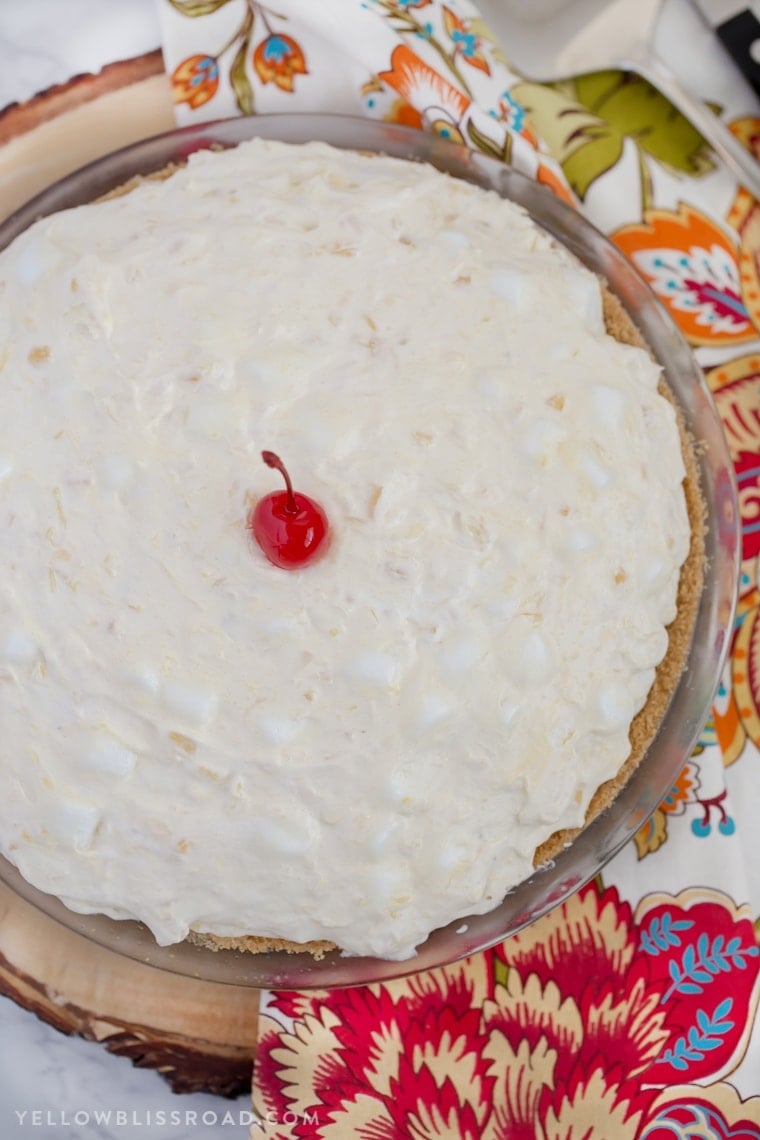 Close up of pineapple cake