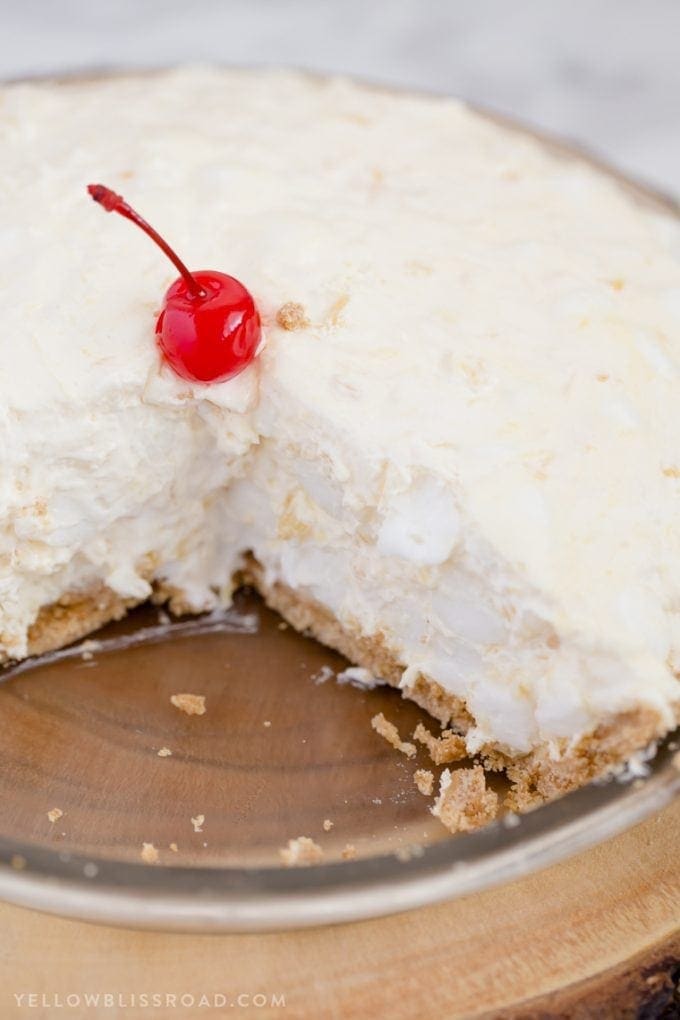 Pineapple Fluff Pie Yellow Bliss Road