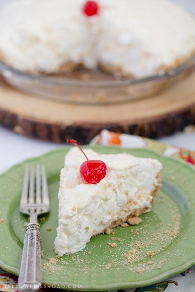 Pineapple Fluff Pie Yellow Bliss Road
