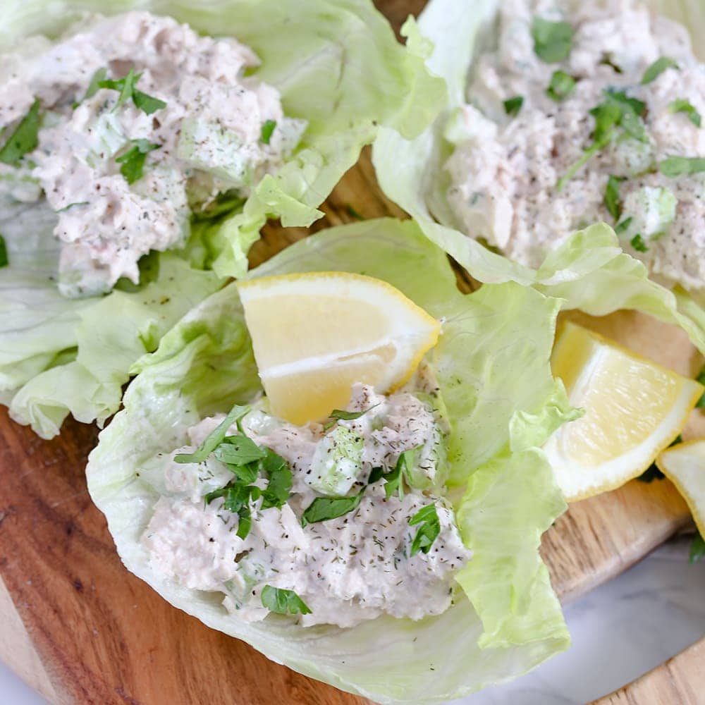 Tuna Salad Lettuce Wraps